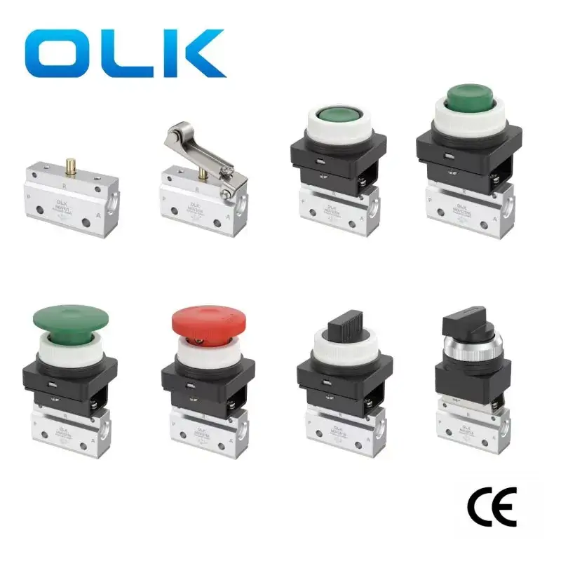 Seria MOV321 Supapă de control cu ​​buton mecanic cu 3 căi